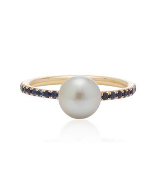 Renna + Pearls and Pebbles Sapphire Ring