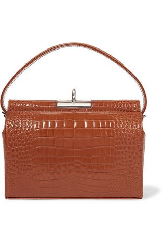 Chloé + Roy Small Leather and Suede Shoulder Bag