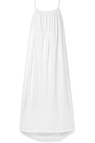 The Row + Dresia Oversized Tassel-Trimmed Cotton-Jersey Maxi Dress