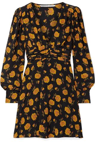 Veronica Beard + Marion Floral-Print Silk Crepe de Chine Mini Dress