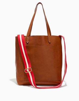 Madewell + The Medium Transport Tote: Striped Strap Edition