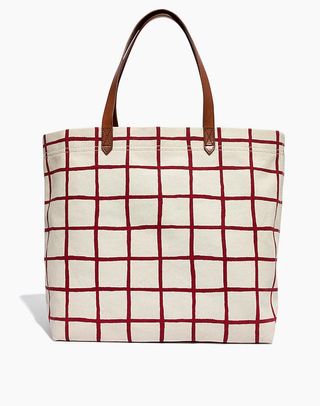 Madewell + The Canvas Transport Tote in Windowpane
