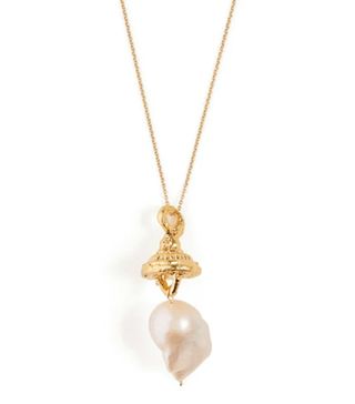 Alighieri + The Frozen Sun Gold-Plated Baroque Pearl Necklace