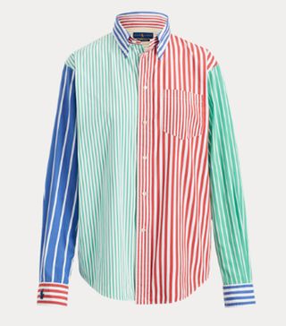 Ralph Lauren + Striped Cotton Big Shirt