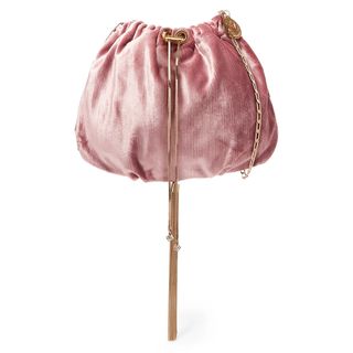 Rosantica + Fatale Tasseled Velvet Shoulder Bag