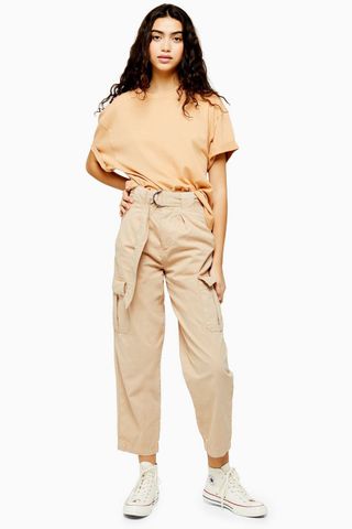 Topshop + Belted Utility Trousers