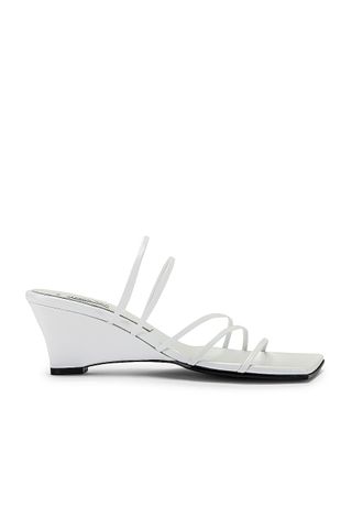 Reike Nen + 5 Strap Wedge Heels in White