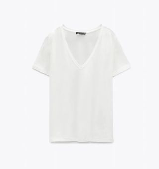 Zara + V-Neck T-Shirt