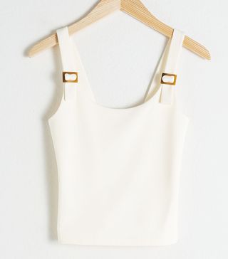 & Other Stories + Square Buckle Strap Tank Top