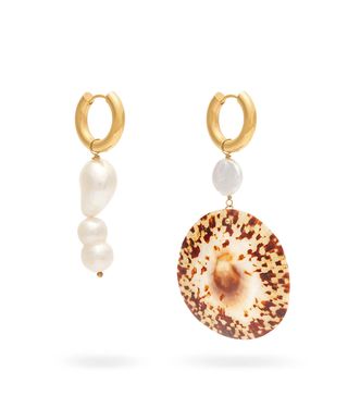Timeless Pearly + Mismatched Freshwater Pearl Earrings