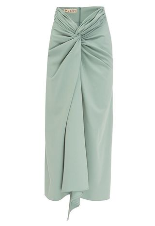 Flow the Label + Olive Skirt with Wedges