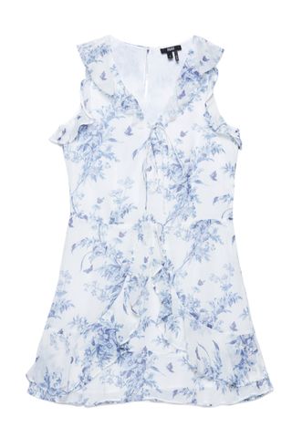 PAIGE + Tia Dress in Ice Blue Tropical Toile