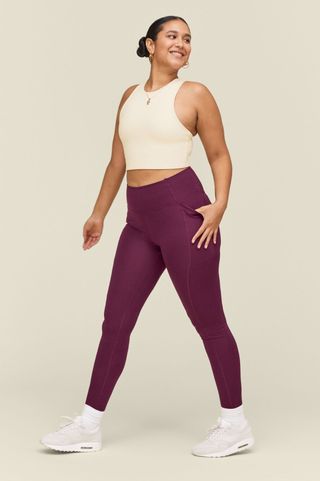 Girlfriend Collective + Plum High-Rise Pocket Legging