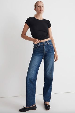 Madewell + Tall Low-Slung Straight Jeans