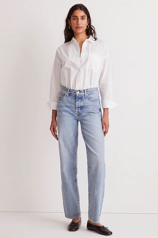 Madewell + Tall Low-Slung Straight Jeans
