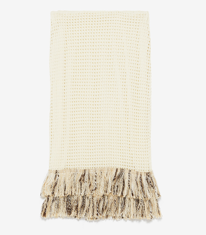 Zara + Mesh Textured Skirt