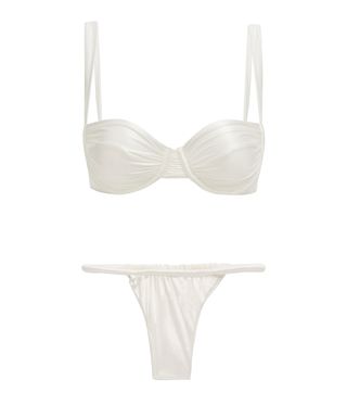 Isa Boulder + Brie Ruched Underwired Bikini Top