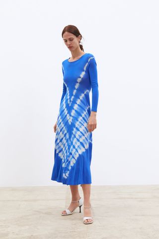 Zara + Knit Tie Dye Dress