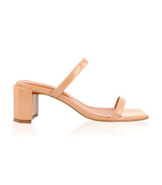 By Far + Tanya Patent Leather Sandals
