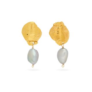 Alighieri + Shadow 24kt Gold-Plated and Pearl Earrings