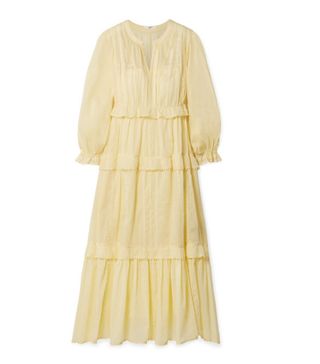 Isabel Marant Étoile + Aboni Embroidered Cotton-Voile Maxi Dress