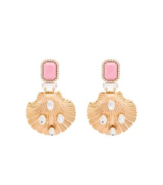 Alessandra Rich + Clam Shell Earrings