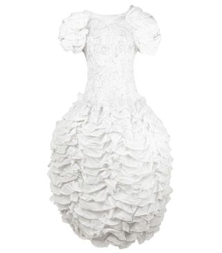 Valentino Vintage + Ruffled Lace Gown