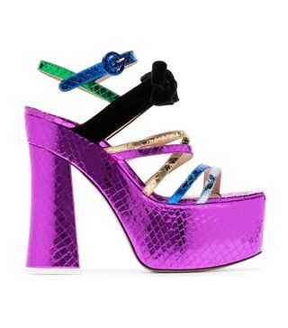 Attico + Multicoloured Bibbi Greta Platform Heels