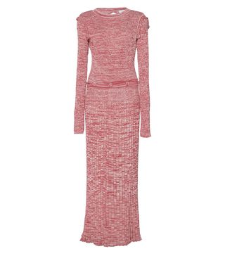 Christopher Ebser + Speckled Long-Sleeve Knit Dress
