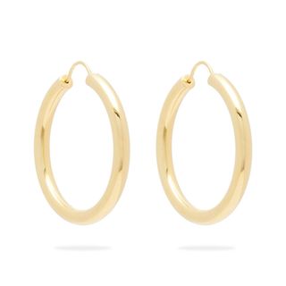 Theodora Warre + Gold-Plated Hoop Earrings