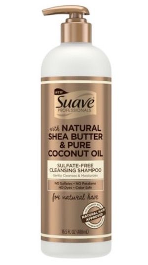 Suave + Suave Professionals for Natural Hair Sulfate-Free Cleansing Shampoo