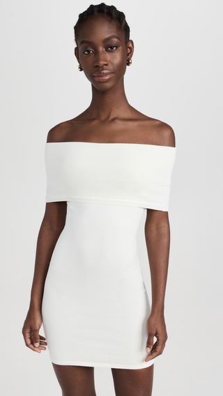 Wardrobe.NYC + Off Shoulder Mini Dress