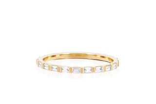 EF Collection + Half Diamond Baguette Eternity Stack Ring