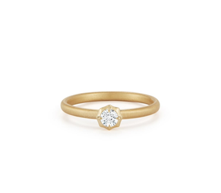 Jade Trau + Sophisticate Solitaire Stackable Ring