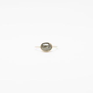Mary McGill + East West Grey Diamond Stack Ring