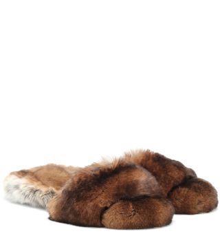 Max Mara + Kruger Fur Slides