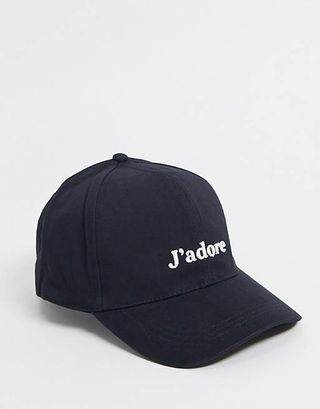 ASOS + Baseball Cap With J'Adore Logo