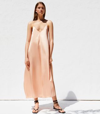Zara + Long Satin Dress