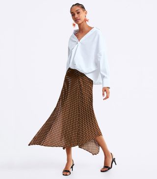 Zara + Polka Dot Skirt