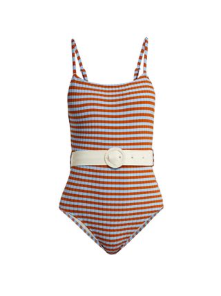 Solid & Striped + The Nina Belted Swimsuit