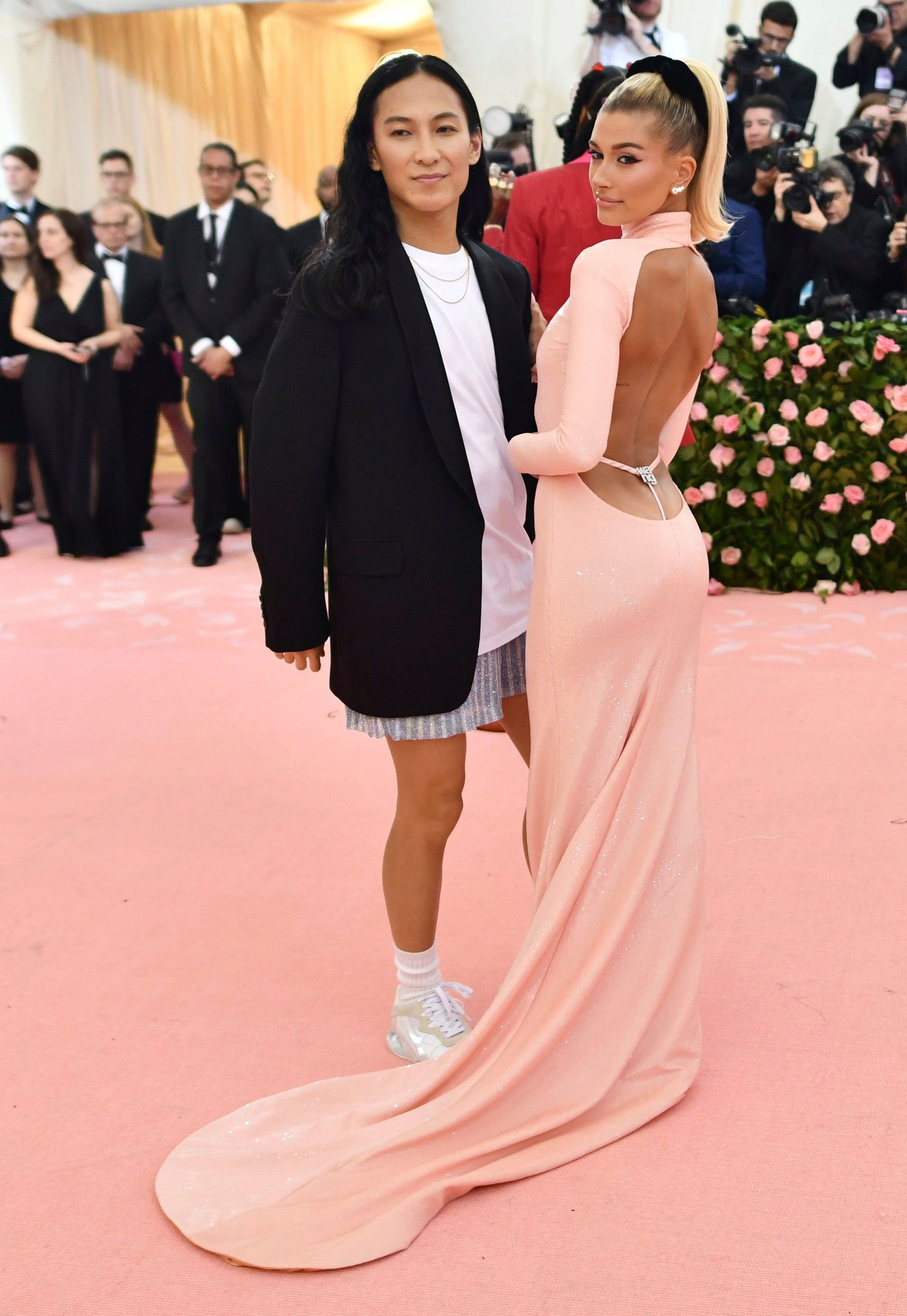 Hailey Bieber Wore a GString Thong Dress to the Met Gala Who What Wear