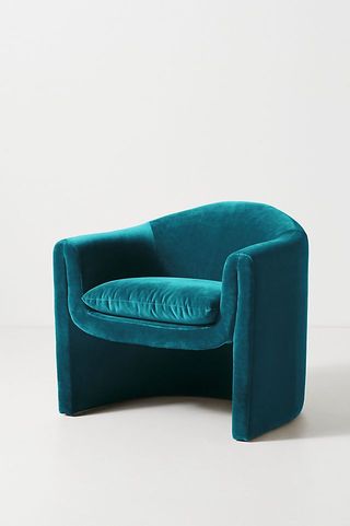Anthropologie + Velvet Sculptural Chair
