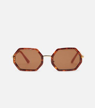 Zara + Hexagonal Sunglasses