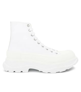 Alexander McQueen + Chunky-Sole High-Top Canvas Trainers
