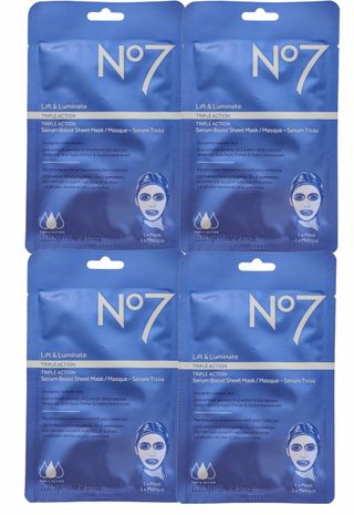 No7 + Lift & Luminate Triple Action Serum Boost Sheet Masks