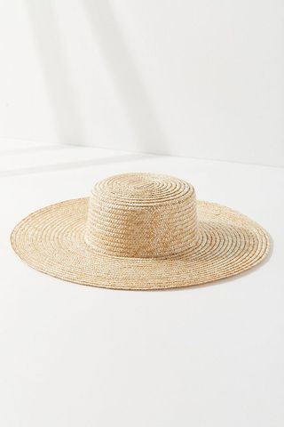 Urban Outfitters + Large Straw Boater Hat