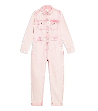 Topshop + Pink Acid Neon Wash Boiler Suit