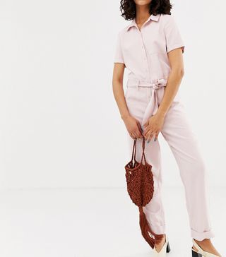 Pieces + Lightweight Boilersuit in Pink