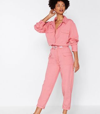 Nasty Gal + Come to a Boil Denim Boilersuit