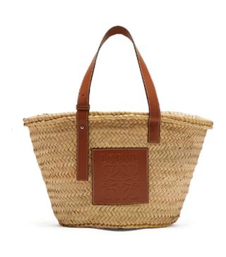 Loewe + Medium Woven Basket Bag